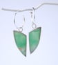 Chrysoprase hoop earrings - Image 3