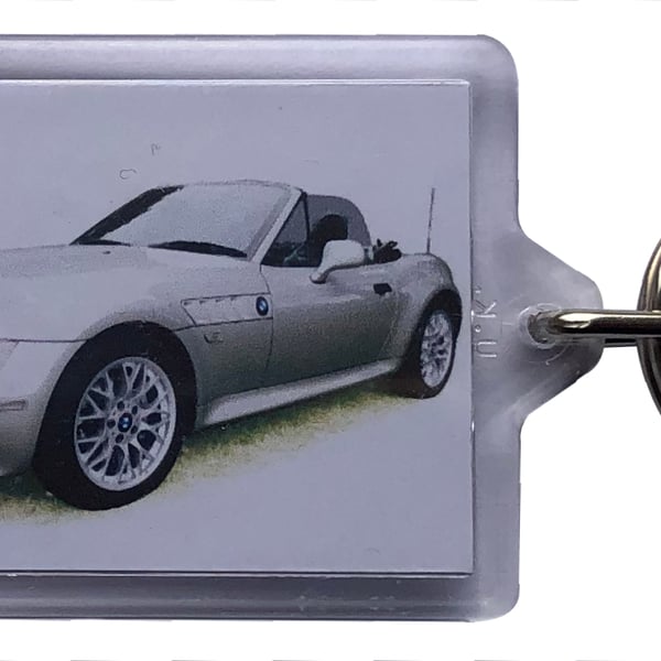 BMW Z3 2001 - Keyring with 50x35mm Insert - Car Enthusiast