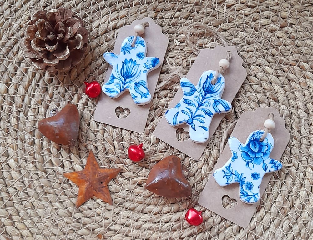 Clay Gingerbread Gift Tags 