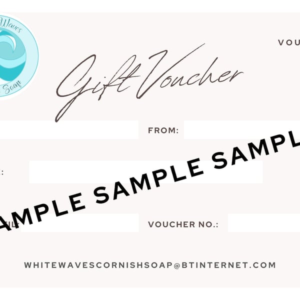 Gift voucher - natural soap gift 