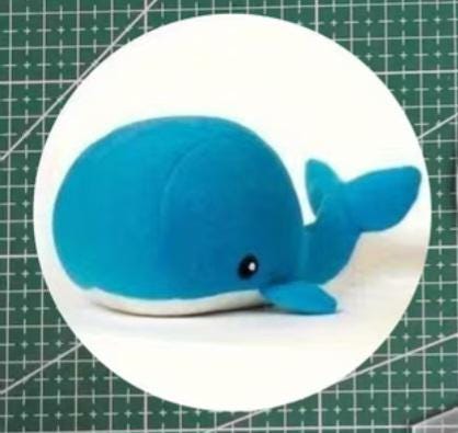 Whale Acrylic Sewing Template