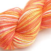 SALE Orange Sorbet - Silky Baby alpaca laceweight yarn
