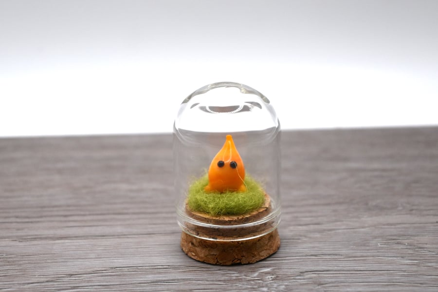 small glass wisp keepsake figure