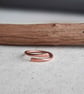 Hammered Copper Wrap Around Ring - Adjustable - Image 2