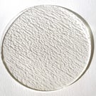 15cm 6 inch clear glass circle Bullseye tekta 90coe glass