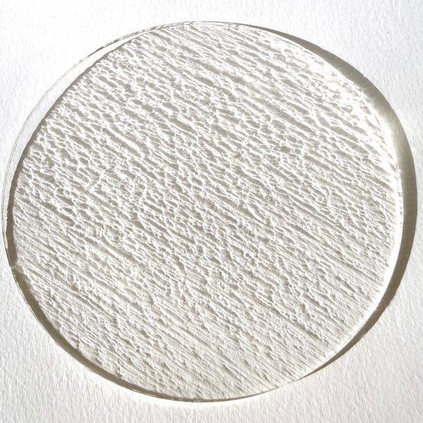 15cm 6 inch clear glass circle Bullseye tekta 90coe glass