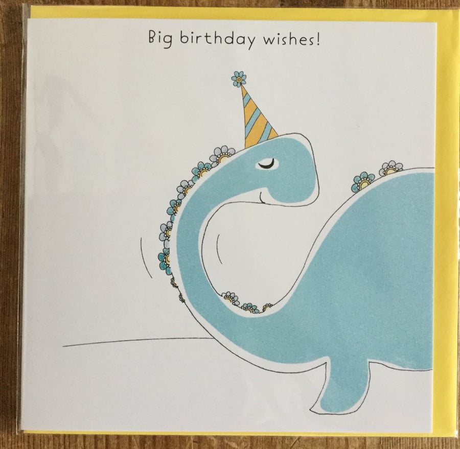 Big Birthday Dinosaur Card  