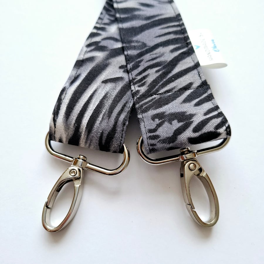 Handmade animal print handbag strap