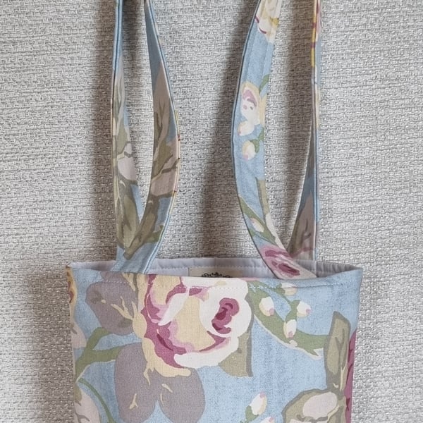 The Mini Maria Tote Bag - Pastel Roses