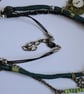 Boho Style Mixed Textile and Bead Necklace - Image 3