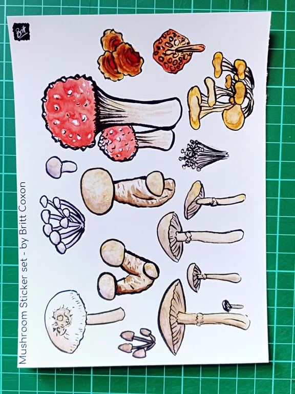 Mushroom Sticker Sheet