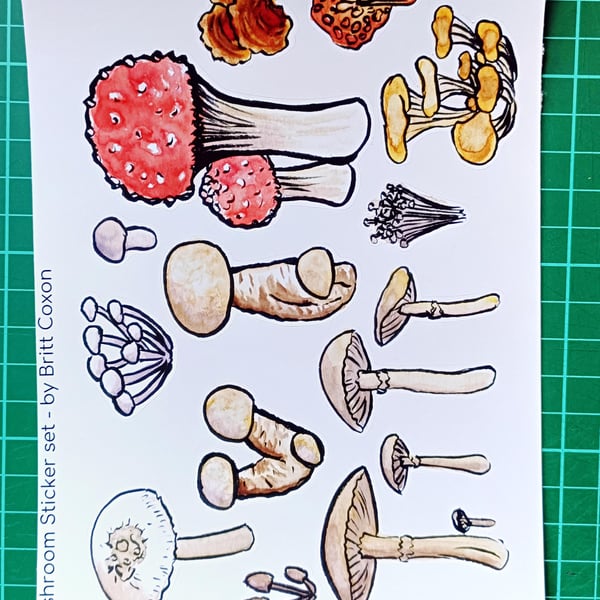 Mushroom Sticker Sheet