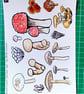 Mushroom Sticker Sheet - Image 1