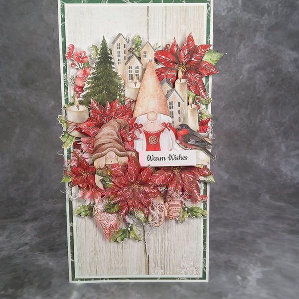 Handmade Christmas Card (25)Cozy Winter Scene