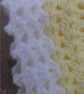 New born baby girl crochet blanket and hat with flowers and pearls - Image 4