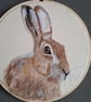 Needle Felted Hare picture Portrait  Handmade Wool Wall Art - Image 8