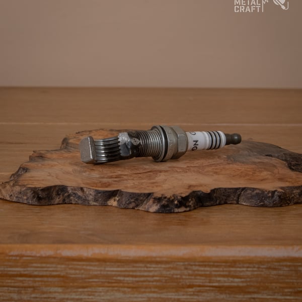 Spark plug bottle opener 