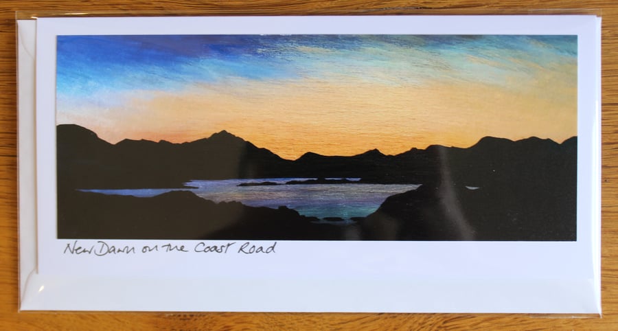 New Dawn on the Coast Road Card