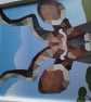 Wall art. Elk framed picture. Papercut mosaic. Framed picture. Ref 352 - Image 3