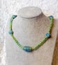 Macramé and Ceramic Necklace & Bracelet Set - Image 3