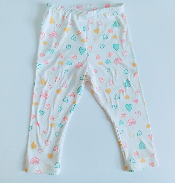 12-18 months Leggings, hearts leggings, girls leggings, girls clothes, leggings 