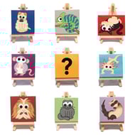 Custom Cute Animal Painting - mini personalised pet or animal art - unique gift