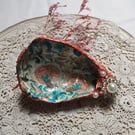 Oyster Shell Trinket Dish- Gift Boxed