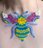 The Dusk Bee - Handmade Textiles Statement Necklace - Image 5