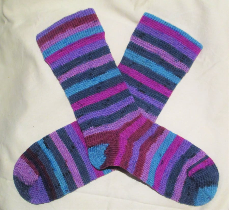 Handmade Wool Socks SIZE: 4-6 UK, 6-8 US, 36-38 EURO