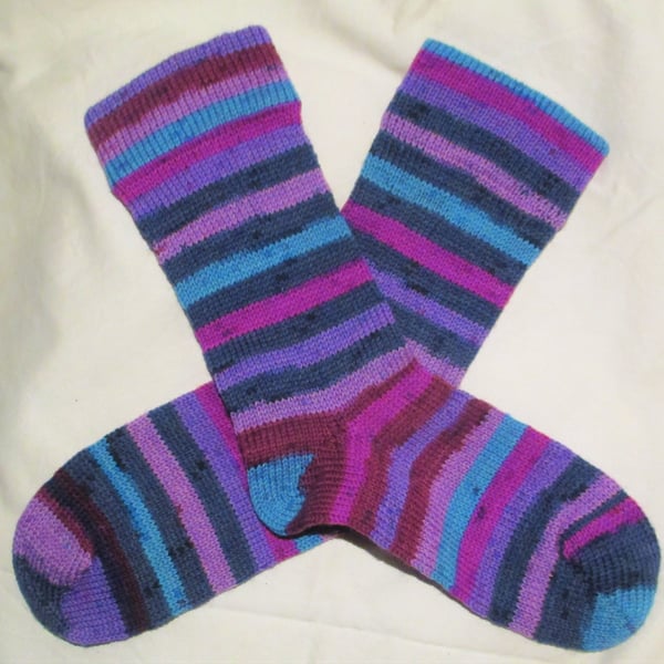 Handmade Wool Socks SIZE: 4-6 UK, 6-8 US, 36-38 EURO
