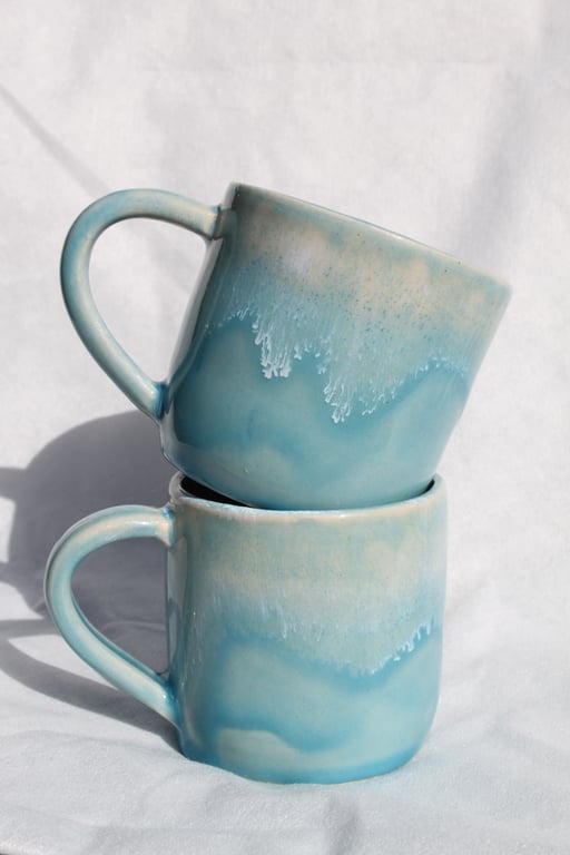 Handmade Ceramic Ocean Mug