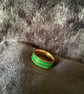 Resin ring with green and gold  - Image 3