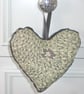 Liberty Grayson Perry Cranford Hanging Heart Padded Hanger Purple Black Fluffy