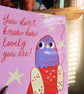 Retro Pigeon Wall Art Poster. You Don't Know How Lovely You Are Print.  - Image 2