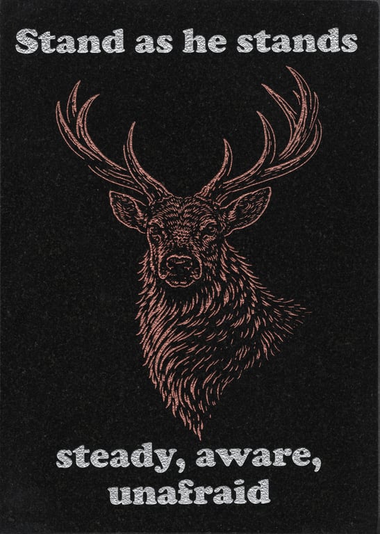  Stand as He Stands - Nature Wisdom  (Stag)