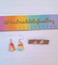 Rainbow Christmas tree earrings, choose your style - Image 10