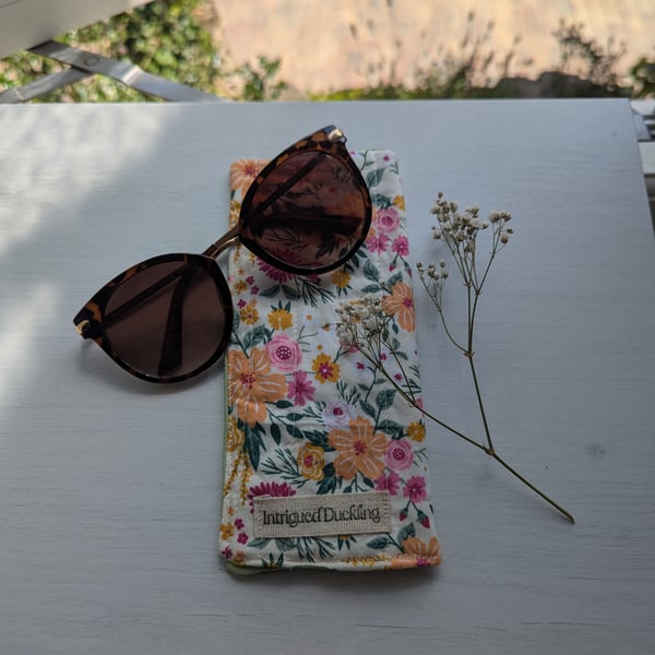 Sunglass cases - cottage core floral 