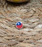 Taiwan Flag Map Pin – Asian Travel Map Push Pin for Wooden Maps, Taiwan Map Pin
