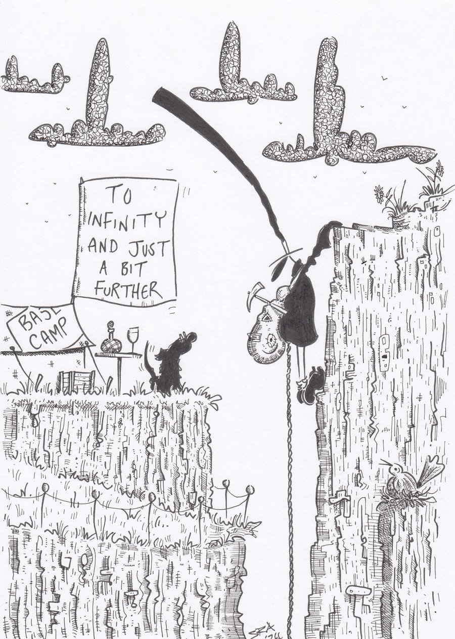 'The Climb' an A4 sized original artwork