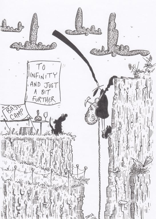 'The Climb' an A4 sized original artwork