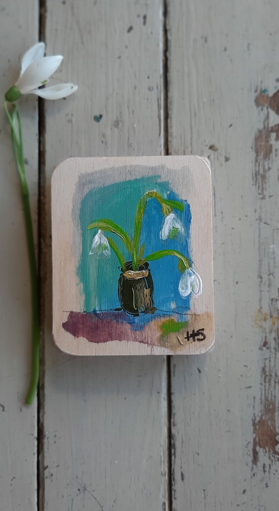Miniature flower painting 