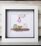 Seaglass and driftwood birds "BABY" - Image 1