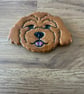 Handmade Ceramic cavapoo fridge magnet - Image 3