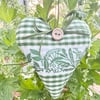 GREEN GINGHAM HEART - Herbs