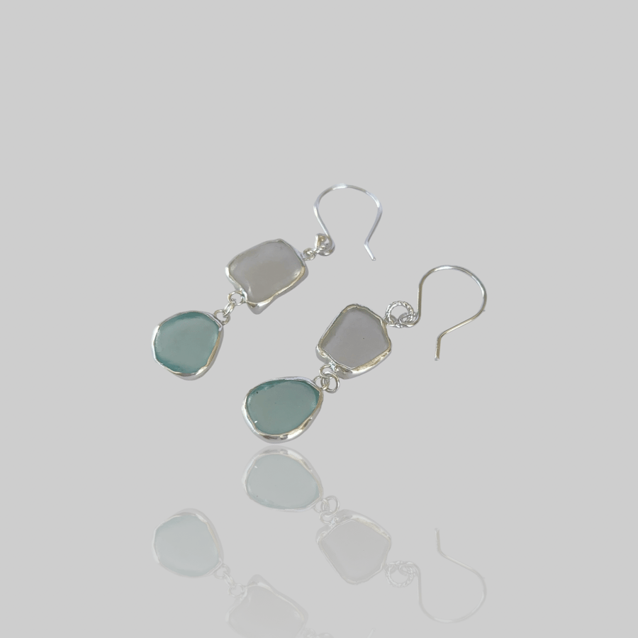 Ocean Beach Sea Glass Earrings 