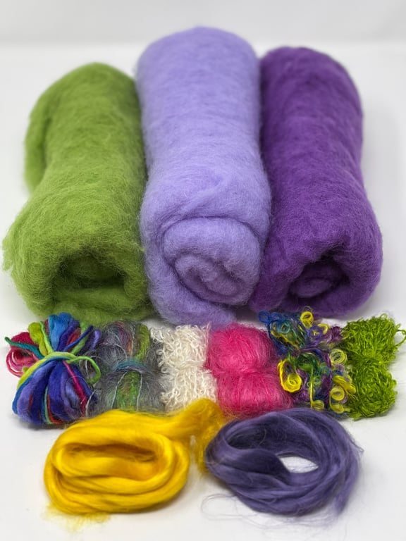 Bowl Kit: Felt Bowl on a Ball Iris Purple Materials Kit