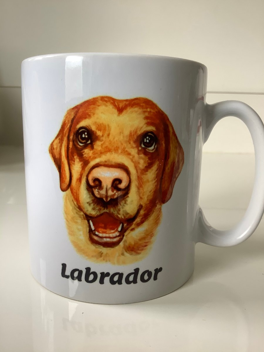 Labrador Design  Mug ,coffee mug ,dog design. Free P&P