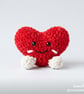 Jellycat inspired love heart with cute face and legs