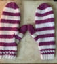Chunky Striped Mittens - Image 1