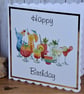 C4155   Cocktails Birthday Card - Image 3